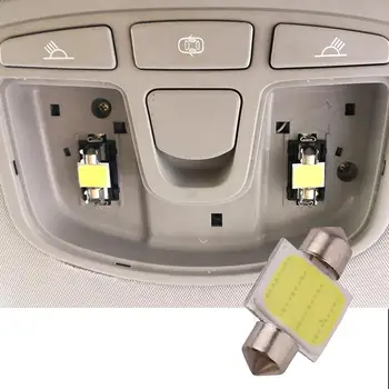 1/2db 31mm-es Girland LED olvasólámpa 12SMD COB Fehér Izzók Auto Ház Tető Autó Lámpa Búra Fény Automatikus Belső olvasólámpa