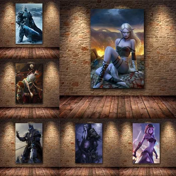 A World of Warcraft Játék Vászon Festmény, Poszterek, Nyomatok, Wall Art Cool Képek Nappali, Hálószoba, lakberendezés Cuadros