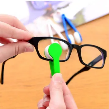 Mini Szemüveg Tisztító Kefe Két oldalán Mikroszálas Szemüveg Tisztító Szemüveg Tisztítás Rub Multi-Function Szemüveg Rub Hajó