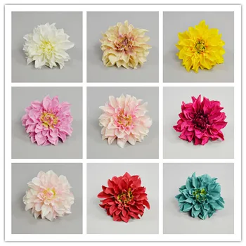 16cm 10db mesterséges selyem dália virág fejét esküvői haza party dekoráció DIY kerti virág fal díszdobozban folyamat