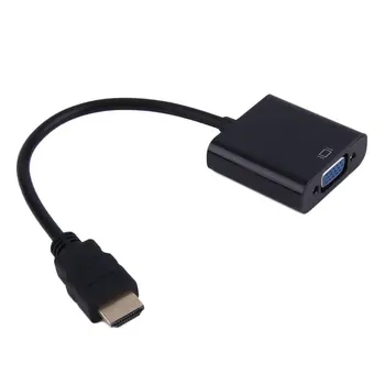 2018 Legújabb 1080P HDMI-Kompatibilis Férfi VGA Női Videó Átalakító Adapter Kábel PC DVD HDTV-Fekete &Fehér Eletronic Forró