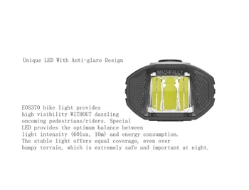 2021 Alumínium-műanyag Lámpák MACHFALLY/EOS370/USB Újratölthető LED-es Zseblámpa, Mountain Bike Kerékpár első Lámpa Tartozékok