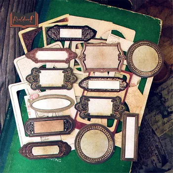 29pcs Vintage Keret Folyóirat Anyaga Papír DIY Scrapbooking Kezét Figyelembe Album Háttér Dekoráció Matrica Kézműves Papír