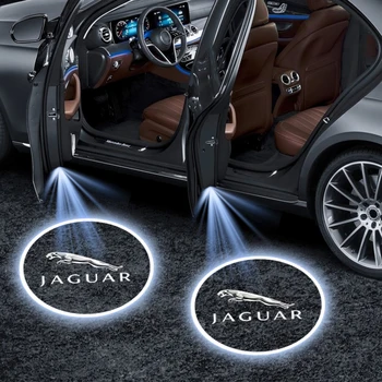 2db LED Autó Ajtó Üdv Fény Dekoratív Fényt, Autó tartozékok Jaguar XF XE XJ F-PaceX-Type, S-Type F-Típusú E-Tempót én-TEMPÓT XK