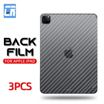3Pcs Szénszálas Vissza Védő es évekbeli film Apple iPad Pro 11 10.5 Levegő 4 3 2 iPad 7 8 10.2 Mini 5 4 3 kijelző Védő fólia Lágy Film