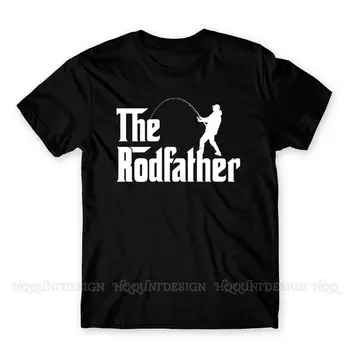 A Rodfather Nyomtatás Pamut Póló Camiseta Hombre Halász Horgászni Vicces FSH Férfi Divat Grafikus póló Streetwear Felnőtt