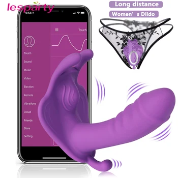 ALKALMAZÁS Távirányító Vibrátor Szex Játékok a Nők G-pontot Hüvely Orgazmus Bluetooth Női Maszturbátor Szexi Vibrátor, Vibrátorok Nőknek