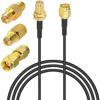ANNXIN Magas Minőségű Kábel, SMA Férfi-SMA Adapter Koaxiális Pigtail RG174 Hosszabbító Kábel