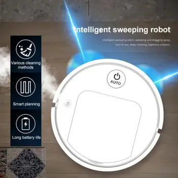 Automata Porszívó Robot 3-Az-1-Smart Vezeték Nélküli Elsöprő Száraz Nedves Takarítógép Töltés Intelligens Porszívó Haza