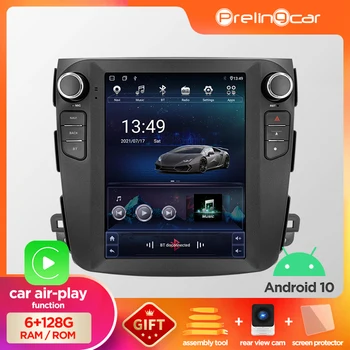 Autó Android 10 Rádió Játékos Mitsubishi Outlander 2005-2011 Multimédia Videó GPS Navigációs A Tesla Stílus Függőleges Képernyő