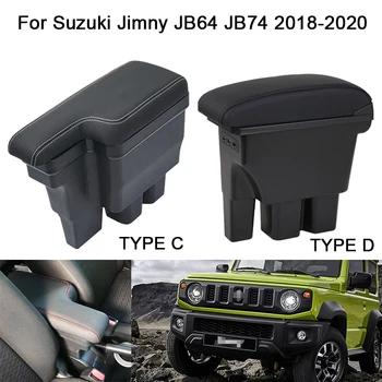 Autó Kartámasz Tároló Szervező Dobozban, vagy anélkül, hogy USB-A Suzuki Jimny JB64 JB74 2018-2020 Autó Központi Konzol Karfa Doboz