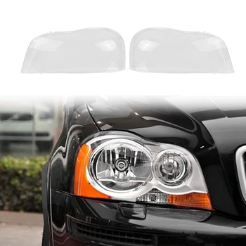 Autó Átlátszó Búra Fejét Fény Lámpa Fedél Szemüveg lámpaernyőt Fényszóró Shell Cover Lencse Volvo XC90 2004-2013
