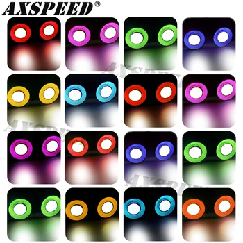 AXSPEED RC Autó Fényszóró LED Angyal vagy Démon Szeme 2LEDs Fényszórók 10/13/17/22mm 1:10 RC Crawler Axiális SCX10 TRX4 D90