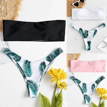 Bikinx Bandeau fürdőruha nők push up fürdőruha női levél Nyomtatás micro bikini 2021 szexi fürdőruha, strand fürdőzők Biquini új