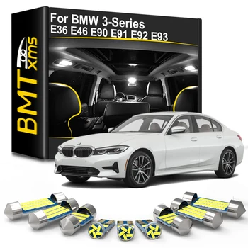 BMTxms Canbus BMW E36 E46 E90 E91 E92 E93 3 Sorozat, Belső LED Beltéri Dome Térkép Lámpa Készlet Jármű Tartozékok