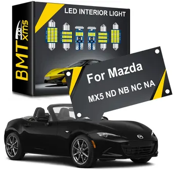 BMTxms Canbus LED Belső Világítás A Mazda MX5 MX-5 ND NB NC NA Miata MK1 MK2 MK3 1990 1997 2016 2017 2019 2020 Tartozékok