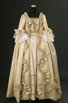 Costumebuy Viktoriánus Ruha Hercegnő Jelmez Vintage Reneszánsz Palota Rokokó Bíróság Hercegnő Csipke Fodros ruha ruha