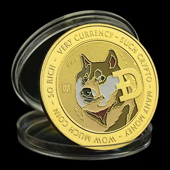 Dogecoin Az Emberek Crypto Gyűjthető Aranyozott Emlék Érme Nem-pénznem Gyűjtemény Ajándék Emlékérme
