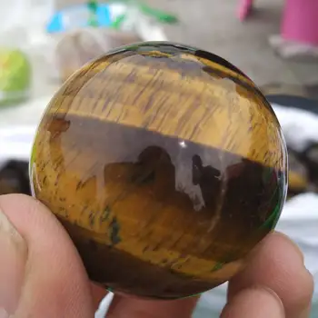 FARAGOTT - (1) a TIGRIS SZEME 45mm Kristály gömb (Sphere) w/Leírás - Gyógyító Kő