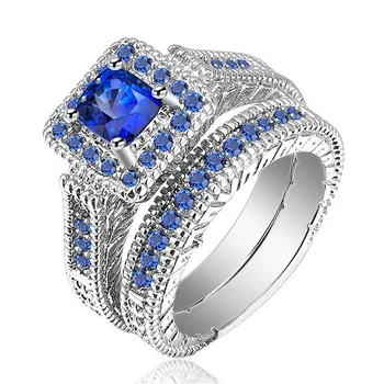 FDLK Divat Lady Gyűrű Luxus Nők Tér Szerelem Gyűrű, Esküvői Zenekarok, Kiegészítők, Ékszerek Lány Valentin Napi Ajándék