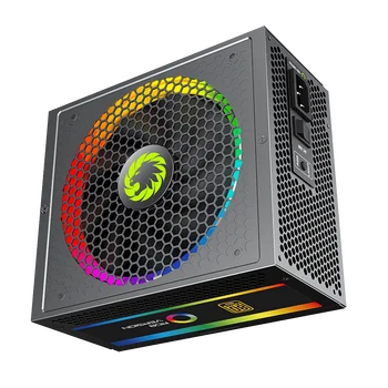 GameMax 850W RGB Tápegység Teljes mértékben Moduláris 80 Plus Arany TÁPEGYSÉG PFC Csendes Ventilátor ATX Számítógép SATA Játék Rainbow PC Tápegység