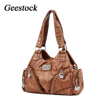 Geestock válltáska Nő Vintage Tervező Táskák, Divat Tote Bags Női Felső-kezelni Táskák Kors Pénztárcák Női
