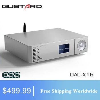 GUSTARD DAC-X16 Dual ES9068 Kiegyensúlyozott Dekóder Bluetooth 5.0 MQA Teljes Dekódolás