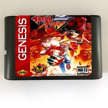Halálos Fury 2 Játék Patron Legújabb, 16-bites Játék Kártya Sega Mega Drive / Genesis Rendszer