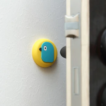 Ingyenes ütés rajzfilm ajtó szívó szilikon lökhárító ajtó retesz fürdőszoba kezelni lökhárító.