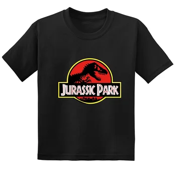 Jurassic Park Dinoszaurusz Vicces Gyerekek T-shirt Nyáron Új Divat Alkalmi Gyermekek Ruha Pamut Baba Fiúk Lányok póló Camisetas