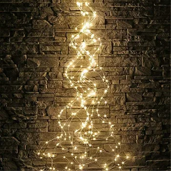 LED-es rézdrótot Szőlő String Fények, Vízálló 280 LED Ág Vízesés Lámpák a Kert Karácsonyi Esküvő Party Dekoráció