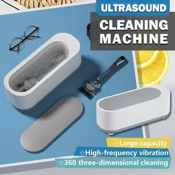 MINI Ultrahangos Tisztító Hordozható Haza Gyűrű Tisztább Ultrahangos Szemüveg Tisztító Gép Akkumulátor Típus Ékszerek Ultrahangos Tisztító