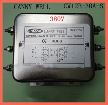 OKOS HÁT EMI hatalom szűrő háromfázisú 380 v CW12B-30A - S EMI Szűrő Elektronikus alkatrész tápegység szűrő
