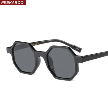 Peekaboo oktogon napszemüveg női márka tervezője vintage sokszög fekete barna piros kis napszemüvegek női férfi uv400