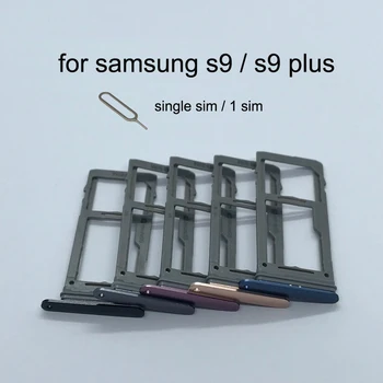 Samsung Galaxy S9 G960 G960F S9 Plusz G965 G965F Eredeti Telefon Ház Új SIM Kártya Adapter, Valamint a Micro SD Kártya Tálca Jogosultja