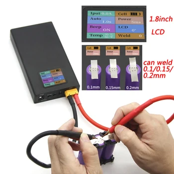 SQ-SW2 1.8 Inch LCD Helyszínen Hegesztő Gép DIY Akkumulátor Hegesztés Színes Kijelző Mini Hordozható Újratölthető