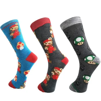 Super Mario bros zokni Rajzfilm Gyerekeknek Odyssey Yoshi anime Zokni Játékok Fiúk Cosplay Gyermekek Karácsonyi Ajándék zokni férfi zokni