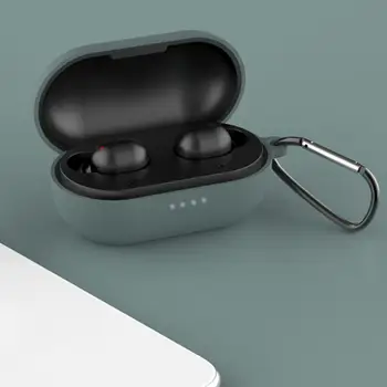 Szilikon Puha tok Haylou GT1 Pro Plusz Védő Vízálló Szünet Bizonyíték Bluetooth Vezeték nélküli Fülhallgató Töltése Táskák Horog