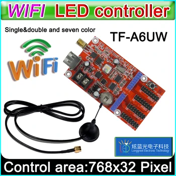 TF-A6UW wifi led Vezérlő, Kártya, p10 *** modul Egységes&kétszínű led-jelzések, hagyományos p10 LED kijelző vezérlő kártya