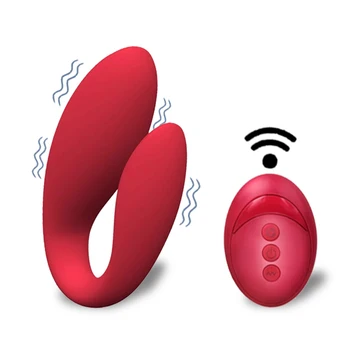 Vezeték nélküli Vibrátor Felnőtt Játékok Párok USB Újratölthető Vibrátor G-pontot U Szilikon Stimulátor Dupla Vibrátor Szex-Játék A Nő