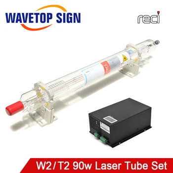 WaveTopSign Reci W2 T2 90W-100W Co2-Lézer Cső Átm. 80mm 65mm Tápegység 100W, hogy a Co2-Lézer Gravírozás vágógép