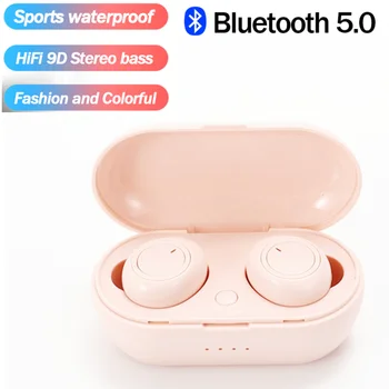 Y50 TWS Bluetooth Fülhallgató Vezeték nélküli Fejhallgató fülhallgató Sztereó Headset Sport Fülhallgató, Mikrofon Töltés Rovat Okostelefon