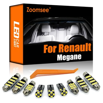 Zoomsee Canbus Renault Megane i II III IV 1 2 3 4 CC Jármű LED-es Belső Izzó Beltéri Dome Térkép olvasólámpa Auto Lámpa Készlet