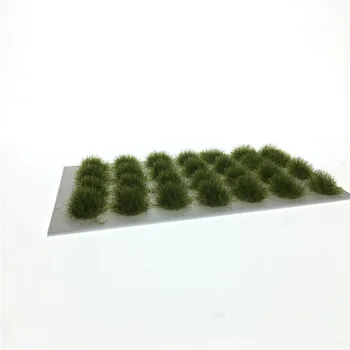 Építészet 5mm Nyáj 28pcs/doboz Zöld Fű, Ho Vonat Elrendezés Dioráma Tervezés építőanyag