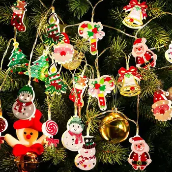 Ünnepi fény karácsonyi csengő hóember párt új év kültéri mikulás boldog karácsonyi dekoráció lámpa, beltéri dekoráció