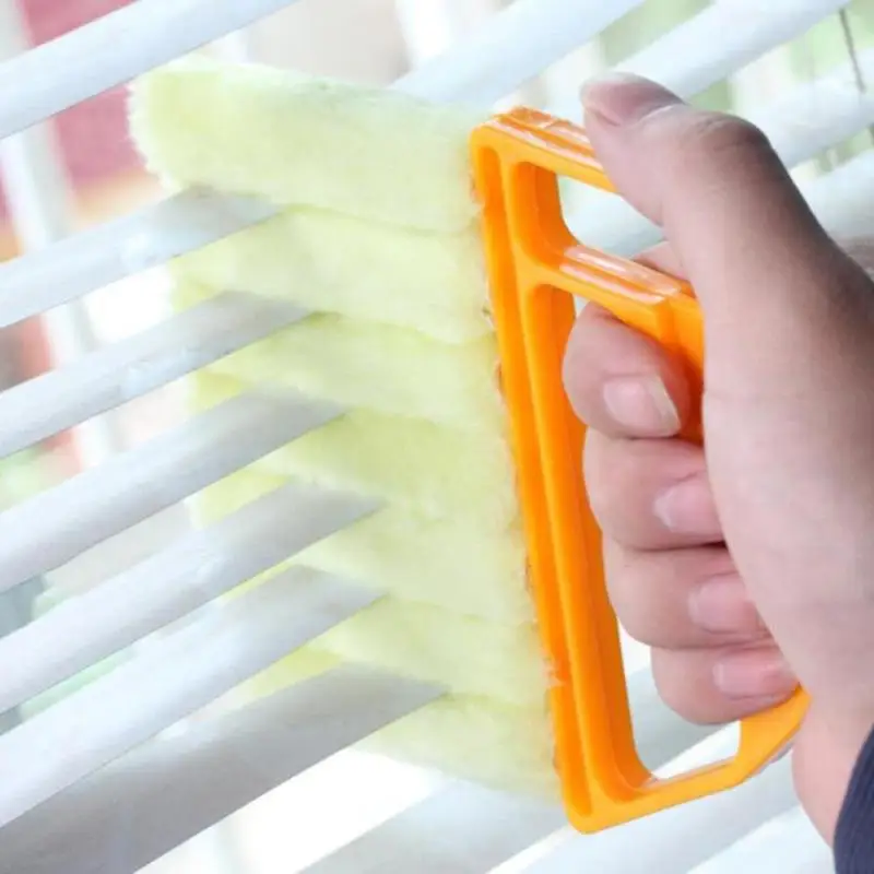 Hasznos Mikroszálas Ablak tisztító kefe légkondícionáló Duster tisztább a mosható velencei vak penge tisztítókendővel 1