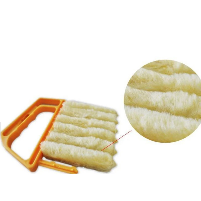 Hasznos Mikroszálas Ablak tisztító kefe légkondícionáló Duster tisztább a mosható velencei vak penge tisztítókendővel 3