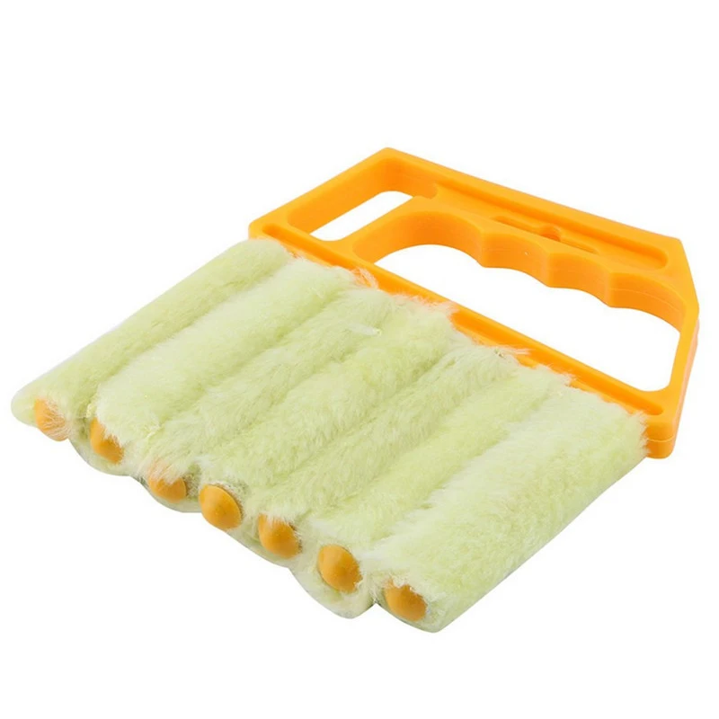 Hasznos Mikroszálas Ablak tisztító kefe légkondícionáló Duster tisztább a mosható velencei vak penge tisztítókendővel 4