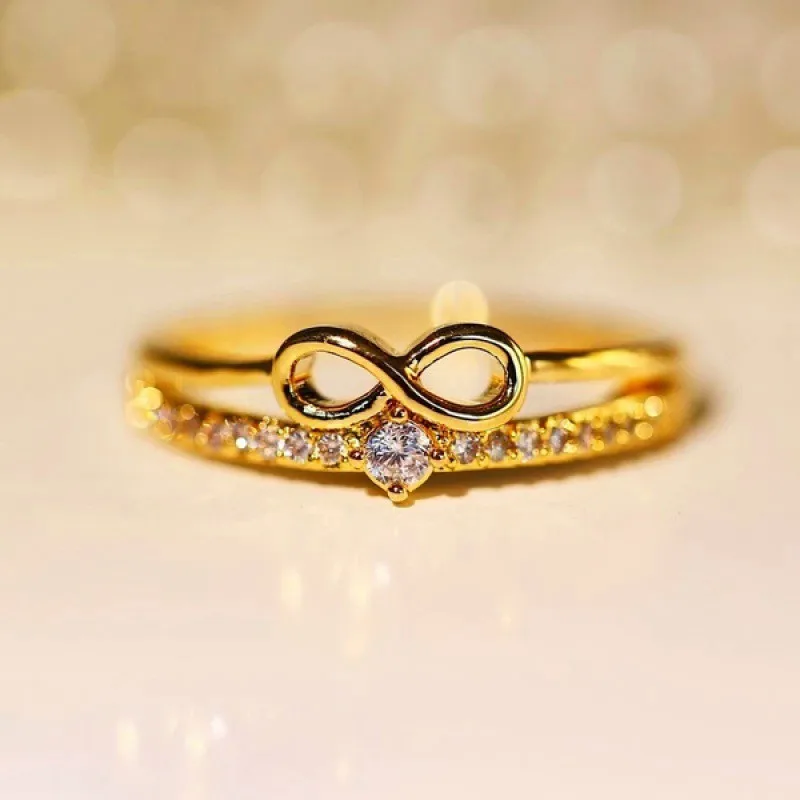 Gyönyörű Európai, illetve Amerikai divat női csillogó Gyűrű Hercegnő gyűrűs menyasszony eljegyzési gyűrű Szülinapi Buli Évforduló Ajándék 4