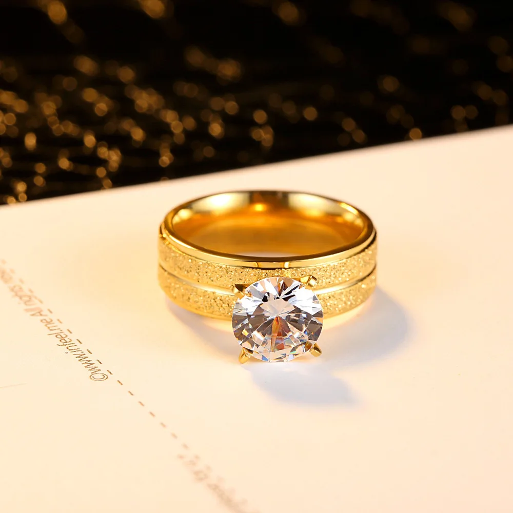 SHOUMAN 2021 Új Női Arany Gyűrű, Esküvői Fényes Köbméter Cirkon Kiváló minőségű Női Gyűrű, Ékszerek, Személyre szabott Egyedi, Exkluzív Ajándék 1